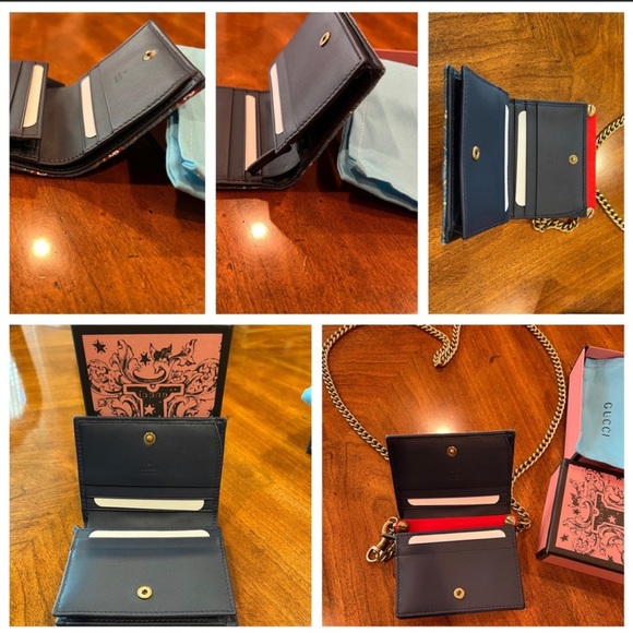 Gucci GG Marmont Bi-fold Printed Matelasse Denim. Authenticated by Poshmark. - Picture 5 of 6